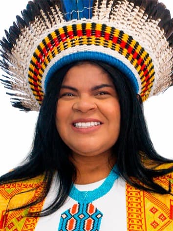Foto de Sônia Guajajara